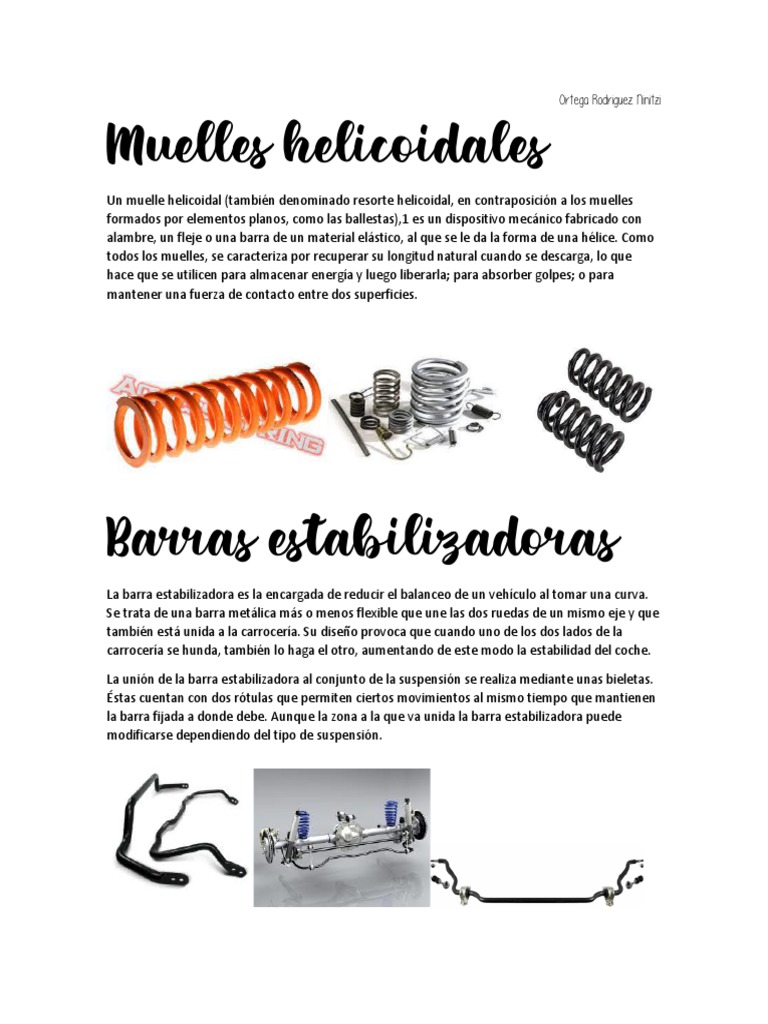 Las mejores ofertas en Muelles helicoidales Chevrolet de Coches y