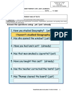 Present Perfect Just Yet Already - 09 - Ing - P6 - 2021