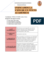 Planificamos La Redacción de Un Texto Académico