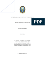 Diario de Campo. Políticas Púlicas y Privadas.