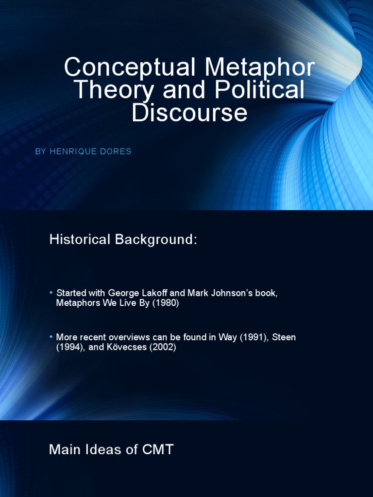 Conceptual Metaphor in Politics | PDF | Metaphor | Cognitive Psychology