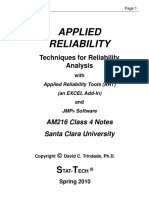 Applied Reliability Page 1 APPLIED RELIABILITY. Techniques For Reliability Analysis