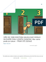 Više Od 1000 Doktora Nauka Nije Moglo Da Riješe Ovaj Logički Zadatak - Ako Vama Pođe Za Rukom - Pravi Ste Genije