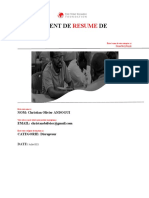 French TEF Business Summary Template