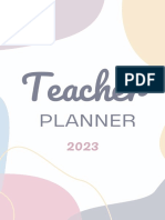 Colorful Aesthetic 2023 Teacher Planner