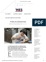 Clasificación Pyme en Argentina Abril 2019