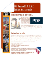 2011 Latino Arts Awards Flyer V3
