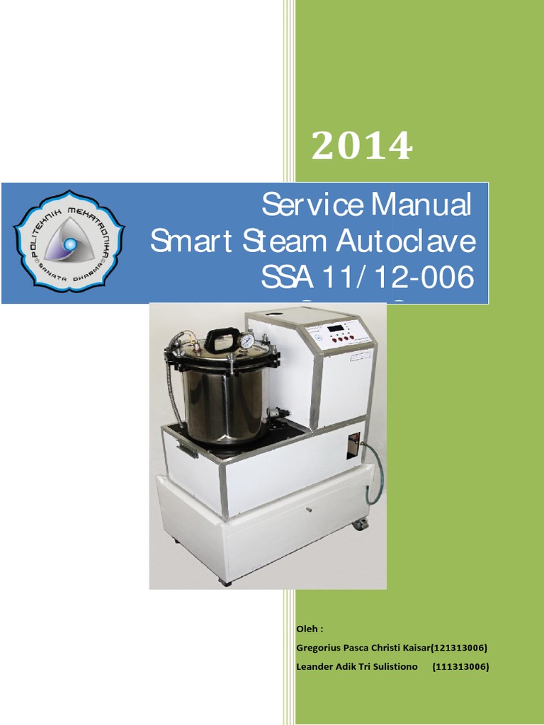 Troubleshooting Autoclave SSA 11/12-006 | PDF