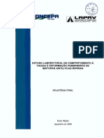 Estudo de misturas asfálticas mornas com emulsão e zeólita sintética