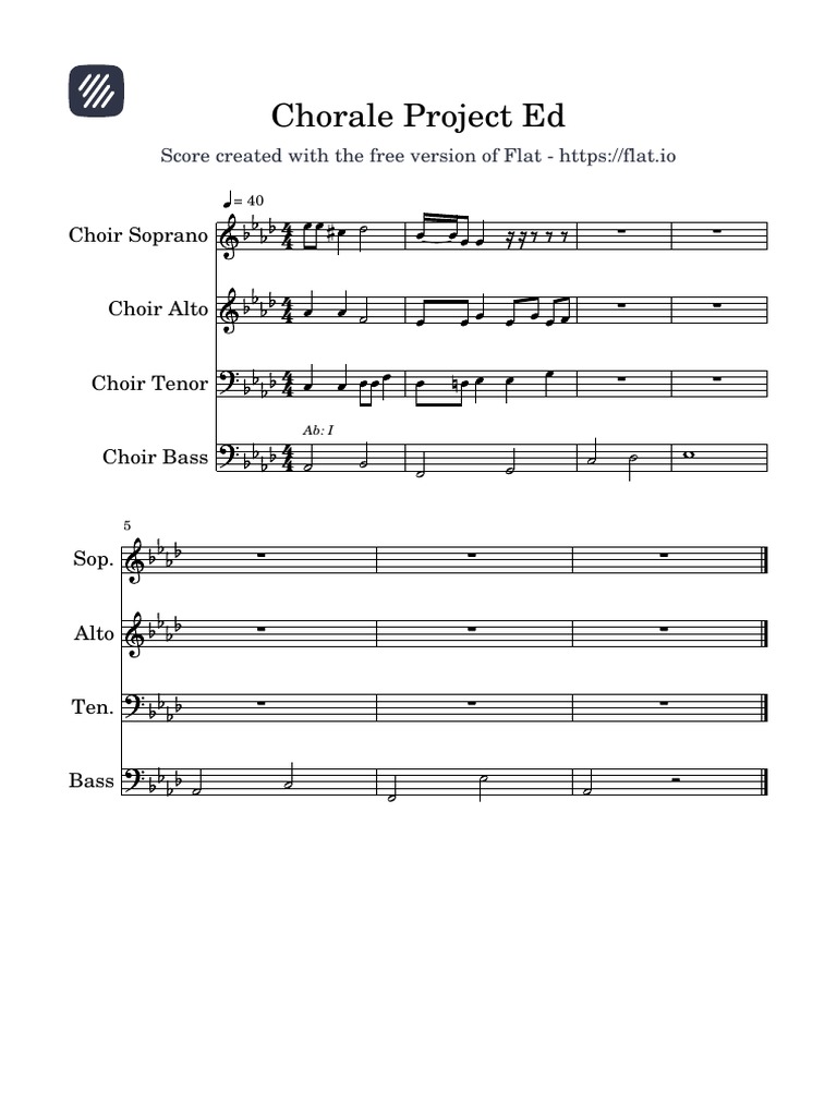 Chorale Project Ed PDF