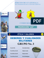 Deberes y Cualidades Militares