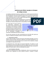 Cuatro Recomendaciones para Liderar Equipos en Tiempos de Trabajo Remoto 24.08.2020