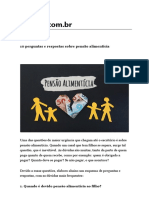 10 Perguntas e Respostas Sobre Pensão Alimentícia