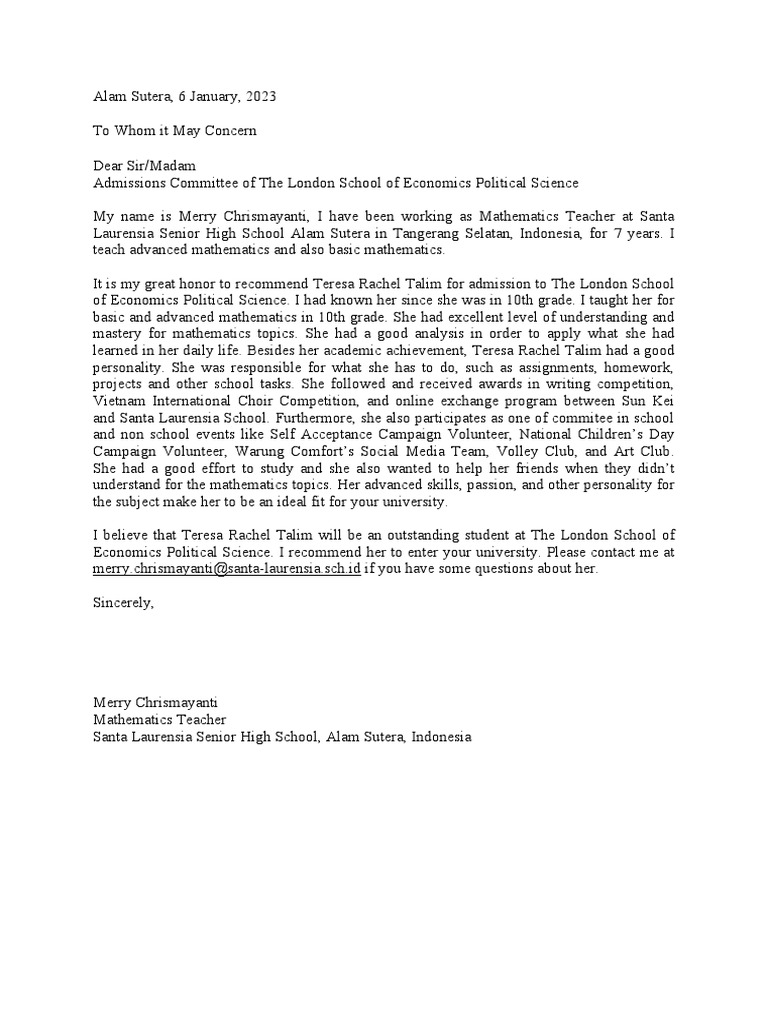 teacher-recommendation-letter-teresa-rachel-talim-the-london-school