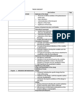 Thesis checklist guide research planning