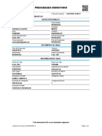 Prechequeo Migratorio: Datos Personales