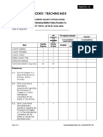 FORM 2-1 CSO (Inventory of Books & References)