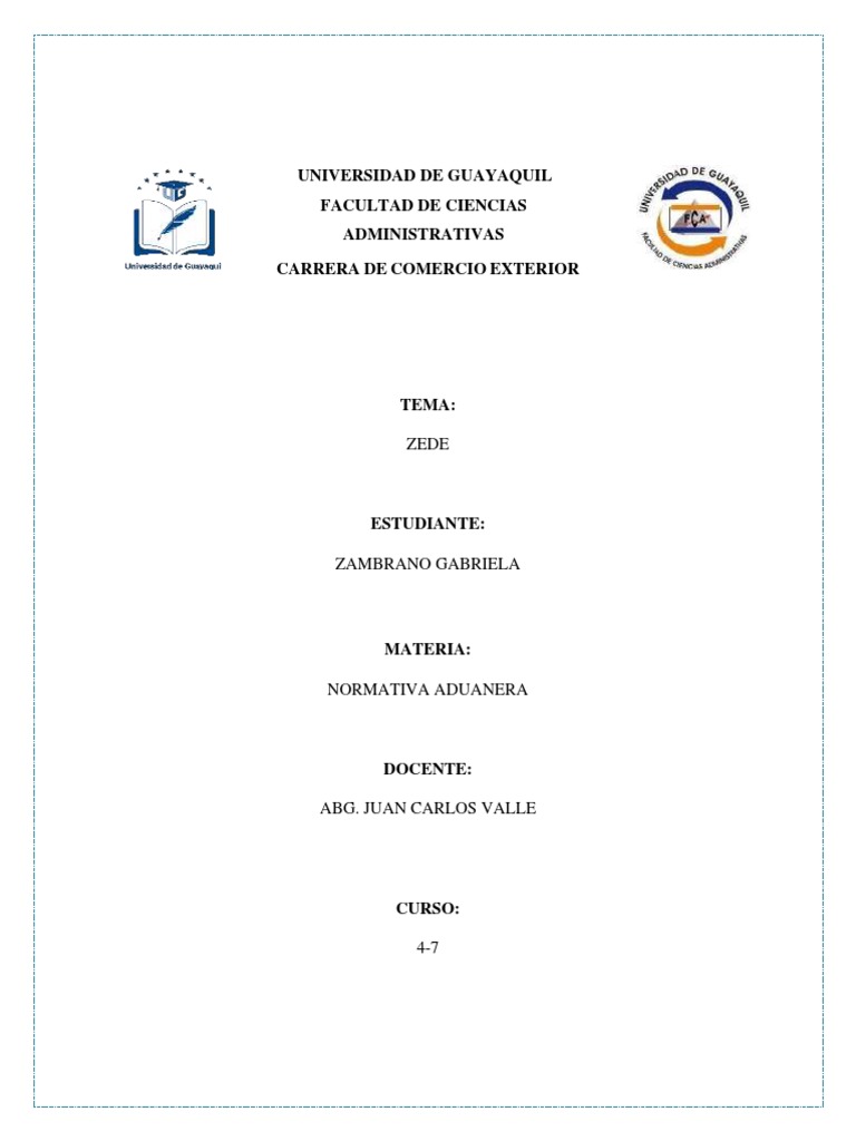 Zonas Especiales de Desarrollo Económico en Ecuador | PDF | Negocios ...