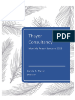 Thayer Consultancy Monthly Report January 2023