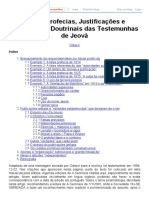 Falsas Profecias, Justificações e Trapalhadas Doutrinais Da Torre de Vigia