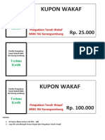 Kupon Wakaf MWC NU Karangsembung