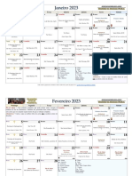 Calendário Litúrgico Tradicional 2023