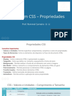 3.3 - Linguagem CSS - Valores, Unidades e Propriedades