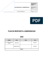 Plan de Respuesta A Emergencias