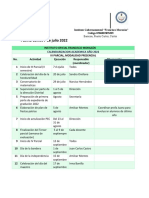 Actividades Relevantes, Iii Parcial, 2022