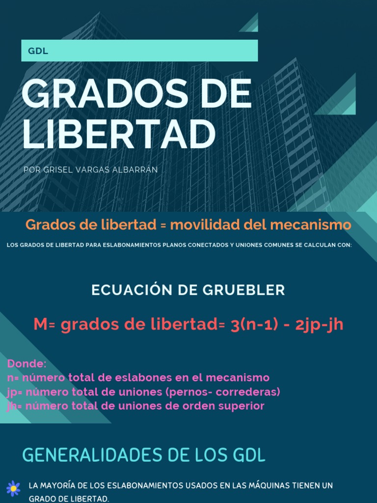 Grados de Libertad en Mecanismos | PDF | Solenoide | Ingeniería mecánica
