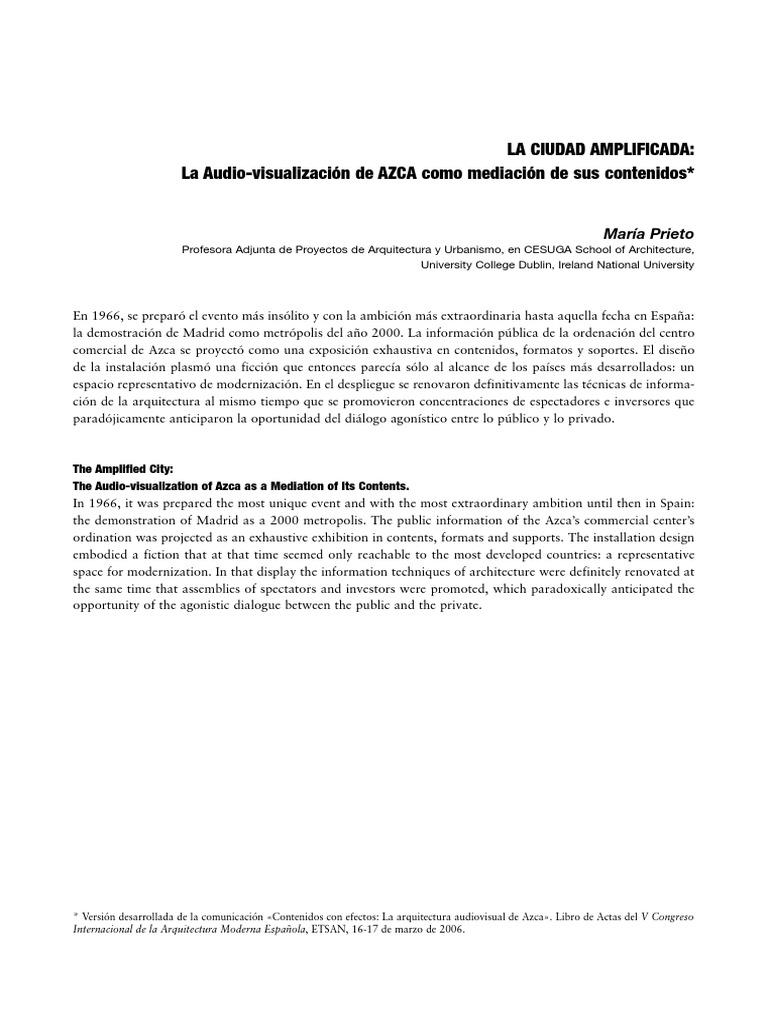 Azca: Modernización y Medios en Madrid | PDF | Madrid | España