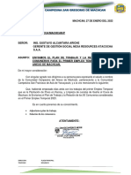 Carta 13. Envio de Plan de Trabajo - I Empleo Temporal 2023