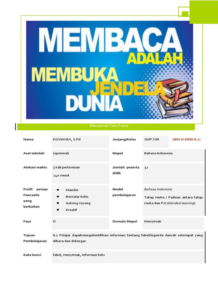Contoh Lkpd Dalam Modul Ajar Ips Smplb Smpk Log