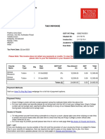 Tax Invoice: Finance & Commercial Directorate