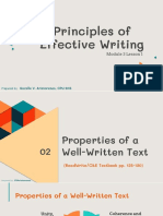 M3L1.2 - Principles of Effective Writing - Properties of Well-Written Text - Mechanics of Style