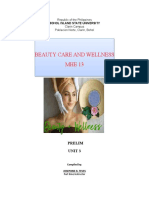 Beauty Care and Wellness Unit 3