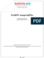 PruBSN AnugerahPlus Plan Summary