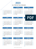 Any Year at A Glance Calendar (Portrait) 1