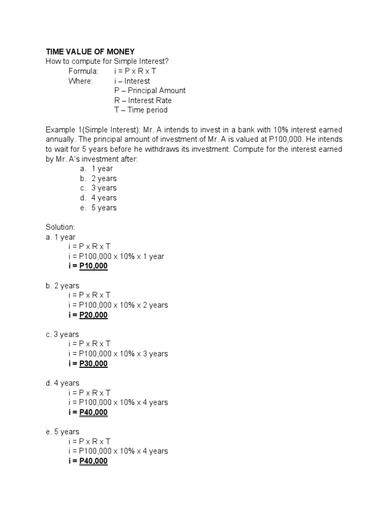 Time Value of Money Calculations | PDF | Present Value | Interest