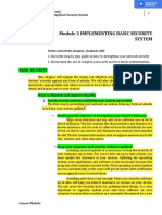 W3-Module 003 Implementing Basic Security System