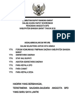 SAMBUTAN Pelantikan BPD 2019