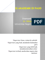 Supervisi Akademik Di Paud