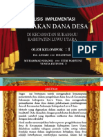 ANALISIS IMPLEMENTASI KEBIJAKAN DANA DESA DI KECAMATAN SUKAMAJU