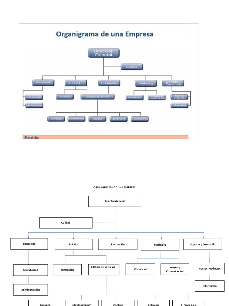 Organigrama de Una Empresa | PDF