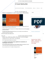 Full ITP For MCC's & Switchgear Installation With Checklists (Editable)