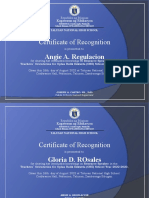Certificate of Participation Teachers Orientation 2022