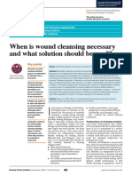 When Is Wound Cleansing Necessary and What Solution Should Be Used
