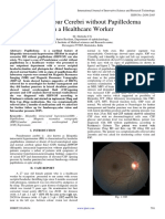 Pseudotumour Cerebri Without Papilledema in A Healthcare Worker