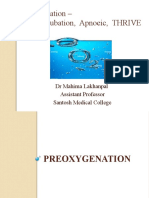 Oxygenation - Peri Intubation, Apnoeic, THRIVE