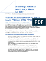 Panduan Umum Cara Menjadi LP Program Kartu Prakerja (v13 Januari 2023)